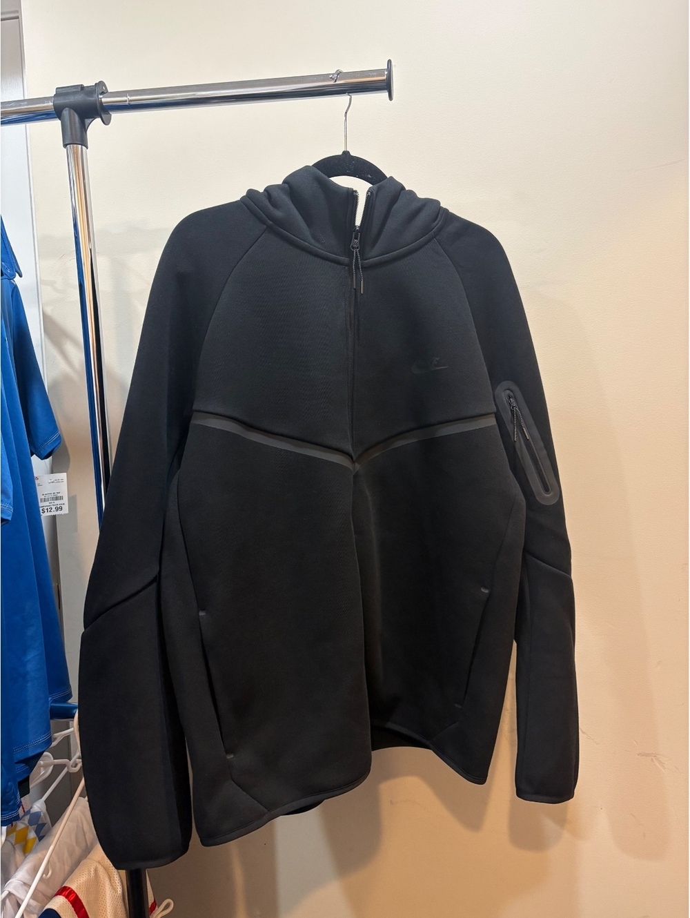 Nike Tech Men's Black Full-Zip Hoodie Jacket Size XL